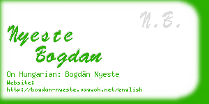 nyeste bogdan business card